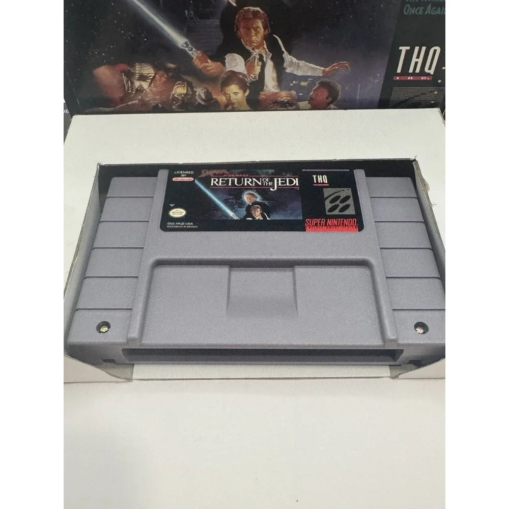 Super Star Wars Return of the Jedi SNES Complete CIB Box Manual Tested